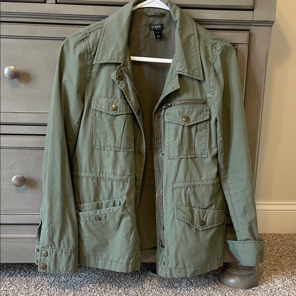 J. Crew Olive Military Field Jacket